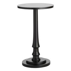 a black table with a glass top on a white background, it is isolated from the side