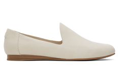 Inspired by the classic smoking slipper, our Darcy flat adds easy elegance to any outfit. All-day comfort is a guarantee with a just-right mini wedge and breathable insoles. Plus, the versatile fog-colored leather makes for effortless styling. Elegant Everyday Slip-ons With Leather Sole, Elegant Everyday Slip-ons With Flat Heel, Spring Cushioned Loafers For Everyday Wear, Elegant Everyday Slip-ons With Round Toe, Elegant Everyday Loafers With Almond Toe, Elegant Almond Toe Loafers For Everyday Wear, Elegant Everyday Slip-on Loafers, Elegant Everyday Loafers With Leather Sole, Elegant Everyday Loafers For Spring