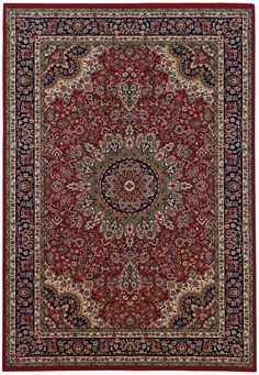 Brighton Red/Blue Area Rug Red Persian Rug, Persian Rug Designs, Ancient Persia, Burgundy Rugs, Magic Carpet, Transitional Rugs