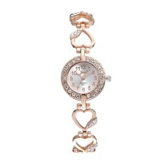 Party Rose Gold Diamond Watch, Trendy Rose Gold Stainless Steel Watches, Elegant Silver Watch For Valentine's Day, Rose Gold Alloy Watch As Gift, Rose Gold Alloy Watch Perfect For Gift, Valentine's Day Elegant Silver Watch, Elegant Formal Alloy Watches, Trendy Rose Gold Watch For Party, Trendy Rose Gold Party Watch