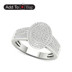 in stock Classic Silver Diamond Ring From Macy's, Macy's Diamond Ring With Diamond Accents, Classic Oval Diamond Ring With Pave Setting, Macy's Classic Diamond White Ring, Classic Macy's Diamond White Rings, Macy's Diamond White Ring With Vvs Clarity, Macy's Diamond Promise Ring, Classic Oval Cluster Ring With Pave Setting, Oval Diamond White Diamond Ring With Pave Setting