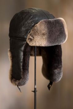 click to expand Pilot Jacket, Trapper Hat, Rex Rabbit, Trapper Hats, Rabbit Fur, Lambskin Leather, Fur Trim, Fall Fashion, Black Men