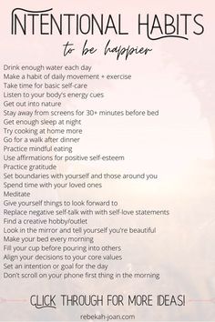 Habits To Improve Your Life, Tenk Positivt, Positive Self Esteem, Vie Motivation, Negative Self Talk, Life Improvement, Positive Self Affirmations, Mental And Emotional Health, Self Care Activities