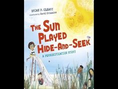 the sun played hide - and - seek book is shown in front of tall grass