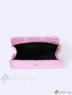 Bird in Bag - Fashionable Sequin Detail Flap Square Bag Pink Details, Novelty Bags, Print Style, Bag Bag, Bird In Bag, Square Bag, All Over Print, Fashion Prints, Top Handle