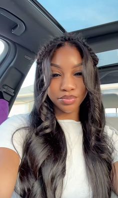 Cute Hairstyles With Weave Black Women, Butterfly Braid With Weave Wig, Fishtail Headband Braid, Formal Wig Hairstyles, Braided Headband Hairstyle Black Women, Senior Pic Hairstyles, Back To School Hairstyles Weave, Sew In Long, Formal Hairstyles Black Women