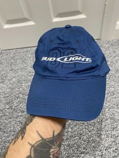 Bud Light Baseball Cap Blue | eBay Bud Light, Blue