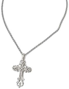 Nickel Free Silver Cross Pendant Jewelry, Silver Cross Jewelry With Adjustable Chain, Silver Cross Pendant Jewelry With Adjustable Chain, Silver Cross Pendant With Adjustable Chain, Silver Spiritual Cross Necklace With Adjustable Chain, Spiritual Silver Cross Necklace With Adjustable Chain, Silver Cross Pendant Jewelry With Silver Chain, Elegant Silver Nickel-free Cross Necklace, Elegant Nickel-free Silver Cross Necklace