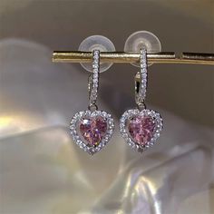 43962957365434 Beach Birthday, Alloy Earrings, Wedding Party Jewelry, Heart Drop Earrings, Rhinestone Heart, Stud Earrings For Women, Trendy Earrings, Mom Daughter, Lovely Earrings