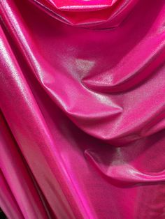 "New foggy foil metallic nylon spandex neon pink/silver 4-way stretch 58/60\" Sold by the YD. Ships worldwide from Los Angeles California USA. Content: 80% Nylon; 20% spandex" Hologram Printing, Creative Sewing, Hrithik Roshan, Metallic Pink, Dragon Design, Metallic Colors, Foil Print, California Usa, Happy Dogs