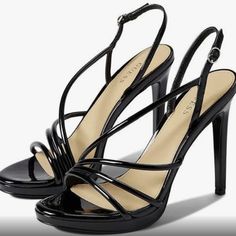 Shiny, Black, Strappy Heels Never Worn 3" Heel Guess Heels, Black Strappy Heels, Guess Shoes, Strappy Heels, Shoes Women Heels, Shoes Heels, Women Shoes, Heels, Women Shopping