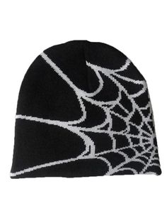 Style: Casual/Street/Hip Pop/Punk/Vintage Pattern Type: Spider Web Fabric Content: Acrylic Blend Details: This beanie has warm fleece lining, features contrast spider web which look cool and street. Gender: Girls Size: One size fit Occasions: Holiday/Festival/Camping/Travel/Night Out/Club/Party Web Beanie, Gothic Spider, Y2k Hat, Spider Pattern, Cooler Style, Y2k Accessories, Festival Camping, Punk Vintage, Winter Hats For Men