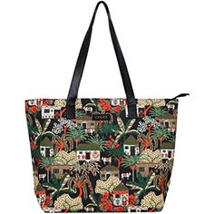 Buy COLES Women's Floral Beige Printed Tote Bag (Multicolour) at Amazon.in