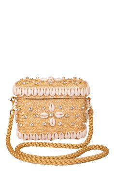 Flowery Crystal Box Bag HANDBAGTOP HANDLE LE NINE Luxury Rectangular Box Bag With Pearl Handle, Cream Rectangular Box Bag For Evening, Beige Rectangular Box Bag With Detachable Handle, Cream Rectangular Evening Box Bag, Beige Rectangular Box Bag For Evening, Beige Rectangular Box Bag For Gifts, Beige Rectangular Box Bag Gift, Beige Rectangular Box Bag As Gift, Beige Rectangular Box Bag As A Gift