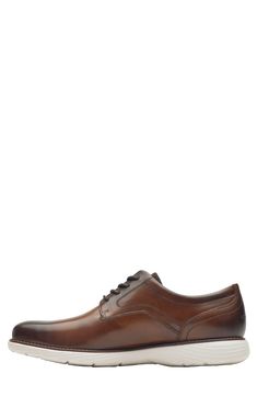 Finely textured leather elevates a smart derby featuring truTech design for superior arch support.True to size.M(medium)=D, W(wide)=E. Lace-up style Leather upper/textile lining/rubber sole Imported Men's Shoes Classic Fitted Synthetic Oxfords, Classic Synthetic Oxfords For Formal Occasions, Classic Synthetic Oxfords For Formal Wear, Classic Synthetic Dress Shoes For Workwear, Classic Synthetic Dress Shoes For Work, Classic Formal Synthetic Oxfords, Classic Synthetic Dress Shoes For Formal Occasions, Brown Synthetic Dress Shoes For Formal Occasions, Brown Synthetic Dress Shoes For Formal Events