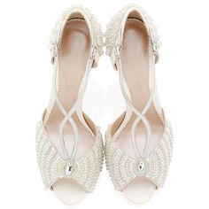 null Rhinestone Wedding Sandals, Sandals With Pearls, Sparkling Wedding, Crystal Wedding Shoes, Pencil Heels, Heels Elegant, Cowboy Shoes, Bridal Shoe, Pearl Shoes