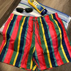 Look Hot In These New, High Quality Boardies Apparel Swim Trunks. -Nwt -100% Soft, Quick-Dry Polyester -Pockets! Two Side Pockets, One Back Pocket With Premium Velcro -Soft Mesh Branded Lining -Great Tailored Fit - Super Comfortable, Great Shape -Size M - Classic Mid-Length -32” Elastic Waist, 15” Outseam, 4.7” Inseam, 12.6” Leg Opening -Retail $79 Vibrant Summer Swim Bottoms, Vibrant Summer Swimming Bottoms, Multicolor Casual Swim Trunks For Beach Season, Red Swim Trunks For Spring Vacation, Red Cotton Swim Trunks For The Beach, Multicolor Cotton Swim Trunks For Beach Season, Red Cotton Swim Trunks For Beach, Multicolor Cotton Swim Trunks For Summer, Multicolor Short Bottoms For Poolside