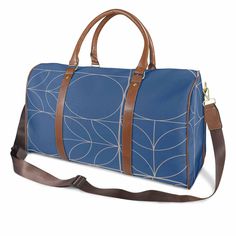 Scandi Style Blue Travel Bag. Made from high-grade nylon fabric, durable and lightweight. Zipper Closure. Features microfiber PU leather top handle and binding for comfortable carrying. One main compartment, big enough to bring a purse, cosmetic case, sunglasses, etc. One interior zipper pocket and two open pockets, and ideal for keeping small items neatly organized. Sturdy portable handle and adjustable shoulder carry strap. Perfect for travel, sports activities, and many outdoor activities. Th Blue Duffle Bag With Zipper Closure For On-the-go, Blue Nylon Shoulder Bag For Travel, Blue Nylon Travel Bag, Rectangular Nylon Travel Bag With Adjustable Strap, Blue Nylon Rectangular Shoulder Bag, Blue Rectangular Nylon Shoulder Bag, Blue Weekender Bag With Zipper For Travel, Blue Large Capacity Travel Bag For On-the-go, Large Capacity Blue Travel Bag For On-the-go