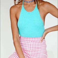 This Item Is In Perfect Condition And Is New With Tags! Its Size Is A Medium/Large. The Material Is Super Soft And Has A Fuzzy Texture Which Is Super Different And Fun! Especially For Summer! It Is No Longer Sold By The Store Either:) Trendy Blue Summer Tops, Summer Blue Halter Top For Day Out, Blue Tank Top For Spring Day Out, Blue Summer Tank Top For Day Out, Cute Blue Tank Top For Summer, Trendy Blue Tank Top For Spring, Cute Blue Summer Tank Top, Trendy Blue Tank Top For Party, Trendy Blue Tank Top