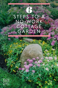 steps to a no - work cottage garden