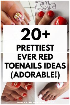 Best red toenail designs ideas and best red pedicure ideas