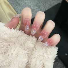 #makeup#nails #aesthetic #lovely#pink Douyin Wedding, Nana Nails, Rave Nails, Pink Wedding Nails, Wow Nails, Hello Nails, Asian Nails, Nails Aesthetic, Wedding Nail