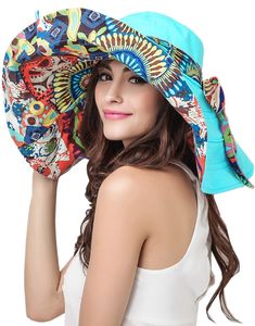 PRICES MAY VARY. Fashion Korean Style Women/Ladies/Girls Summer Beach Floppy Foldable Sun Block Anti UV Large Wide Brim Roll Up Lace Sun Visor Shade UPF 50+ Straw Hat Cap Bucket Hats,Perfect for Summer Holidays;A Great Gift for Your Lovers or Friends Made of cotton material,skin-friendly,comfort and breathable;Material through professional UV treatment,UV and sun-block protection(UPF>50) Wide 6.7 inch brim provides excellent face and neck protection. One size fit women ladies girls whose head ci Big Sun Hat, Pola Topi, Beach Bucket Hat, Womens Beach Hat, Floppy Sun Hats, Sun Visor Hat, Wide Brim Fedora, Wide Brim Sun Hat, Sun Protection Hat