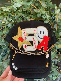 This Baseball & Trucker Caps item by ShopChloeBethDesigns has 162 favorites from Etsy shoppers. Ships from Metter, GA. Listed on Apr 29, 2024 Cheer Competition Gifts, Heart Smiley Face, Baseball Mom Hat, Hat Business, Heart Smiley, Trucker Hat Fashion, Sporty Mom, Camo Trucker Hat, Hat Bar