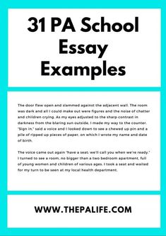 an image of a poster with the words 31 ppa school easy examples