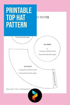 the printable top hat pattern