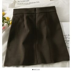 Style: commuting Size: s, m, l, XL Color: black, coffee Elegant Solid Color Mini Skirt, Chic High-waist Solid Color Skort, Chic High Waist Solid Color Skort, Chic Solid Color Mini Skort, Elegant Solid Color Mini Skort, Elegant Mini Skort In Solid Color, Fall High Waist Mini Skirt, Elegant Mini Skirt Skort, Chic Mini Skirt In Solid Color