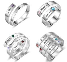 Mothers Rings, I Love You Ring, Jelly Purse, Elephant Ring, Birthstone Rings, Mother Rings, Name Rings, Evil Eye Ring, Gold Ring Sets