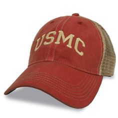 USMC Arch Trucker Hat Trucker Hat Outfit, Marine Outfit, Outfit Navy, Navy Girlfriend, Military Pride, Military Girlfriend, Military Marines, Marine Mom, Hat Outfit