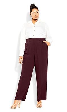 Plus Size Piper Check Black Pant Business Attire Winter, Plus Size Business Attire, Red Wide Leg Trousers, Plus Size Business, Plus Size Workwear, Black Camis, Leggings Sale, Plus Size Pants, Mini Dresses Summer