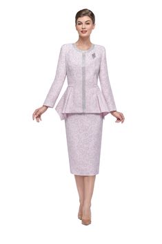 Serafina 4025 2 piece Novelty Skirt Suit Colors: Champagne, Pink Sizes: 8, 10, 12, 14, 16, 18, 20, 22, 24 Fitted Two-piece Long Sleeve Suits, Fitted Two-piece Suits With Long Sleeves, Fitted Long Sleeve Sets For Spring, Elegant Stretch Sets For Winter, Fall Two-piece Fitted Skirt, Elegant Pink Fall Sets, Fitted Two-piece Skirt For Fall, Elegant Pink Stretch Sets, Elegant Two-piece Stretch Set