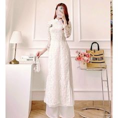 👉 7 DAY REFUND SUPPORT FOR CUSTOMERS IN VIETNAM * Still a Vietnamese girl walking down the street, how beautiful are her innovative ao dai. Selected from the best materials, the 4-piece modern ao dai will bring her the perfect experience. * With a delicate ao dai design in the flower-embroidered sleeves, a little bit of momentum with a stylized side part, this innovative ao dai can turn any girl into a beautiful lady. , young, lovely. * Ao dai in different colors such as pink and beige helps he Spring A-line Wedding Gown, Spring Wedding A-line Gown, White A-line Bride Dress, Elegant Long Dresses For Ceremony, Spring White Gown For Banquet, White Spring Banquet Gown, Spring White Banquet Gown, White Ceremony Dress For Spring, White A-line Dress For Wedding Night