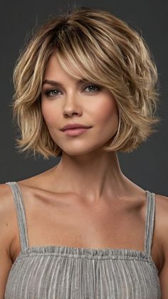 Glamorous Short Layered Haircuts for Rounded Layered Haircut Short, Short Messy Haircuts, Medium Shaggy Hairstyles, Short Dark Hair, Short Hair Lengths, Haircut Short, Medium Short Hair