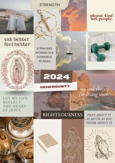 Prayer/Vision board for Christian or Catholic Women Vision Prayer Board Inspiration, Catholic Vision Board Ideas, Christian Woman Vision Board, Christian Dream Board, Biblical Vision Board Ideas, Vision Prayer Board, Catholic Vision Board, Catholic Woman Aesthetic, Christian Girl Vision Board