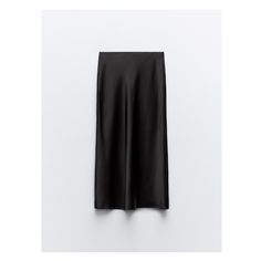 Midi skirt made of satin effect fabric. Mid elastic waistband. Gonna Midi, Rok Midi, Waistcoat Dress, Cargo Shirts, Satin Midi Skirt, Cardigan Sweater Dress, Skirt Midi, Cardigan Sweater Jacket, Knitwear Cardigan