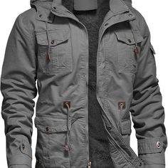 Light Gray Men's S, Jacket Winter Casual Military Tactical Hooded Fleece Lined Cotton Thick Work Coat Cargo Pockets Please Dm What Size You Need. Thank You. Light Gray S Gray Fleece Jacket With Pockets For Outdoor, Gray Fleece Jacket With Pockets For Outdoor Activities, Gray Hooded Jacket With Fleece Lining For Outdoor, Gray Outdoor Parka With Double-lined Hood, Outdoor Gray Parka With Double-lined Hood, Gray Fleece-lined Hooded Jacket For Outdoor, Winter Fleece Jacket With Pockets For Outdoor Work, Khaki Tactical Winter Outerwear, Hooded Techwear Fleece Jacket With Pockets