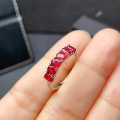 (eBay) V 4 5 6 7 8 9 10 11 12 13 14 & All Middle Size Available. We reply within 24 hours. · If you are not satisfied with the received item. Romantic Gifts For Girlfriend, Silver Ruby Ring, Ruby Wedding Anniversary, Rainbow Topaz, Natural Ruby Ring, Gift For Your Girlfriend, Metallic Party, Ruby Wedding, Crystal Wand