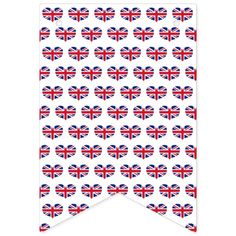 the british flag pattern is shown on a white background