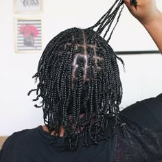 Mini Braids On Natural Hair, Hairstyles For Short Natural Hair, Braids On Natural Hair, Medium Natural Hair Styles, Braids Men, Fun Hairstyles, Short Natural Hair, Cornrow Braids