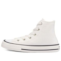 (GS) Converse Chuck Taylor All Star High Top Beige/White 670697C (SNKR/Casual/Big Kid) White High Converse, Converse White, White Converse, Shoe Inspo, Converse Chuck Taylor All Star, Chuck Taylor All Star, Converse Chuck, Big Kid, Stylish Sneakers