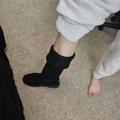 Black Uug Knit Boots No Damage Great Condition, Wrong Twice Size 8 Knit Boots, Womens Uggs, Ugg Shoes, Rain Boots, Women Shoes, Knitting, Boots, Women Shopping, Black