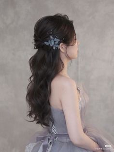 Debut Hairstyles, Korean Wedding Hair, Long Hair Wedding Styles, Big Night, Prom Hairstyles, Asian Hair