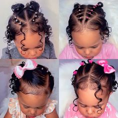 𝒫𝒾𝓃: 𝑔𝑜𝓁𝒹𝓈𝒽𝑜𝓇𝓉𝓎 💌 Toddler Hairstyles Girl Fine Hair, Baby Girl Hairstyles Curly, Easy Toddler Hairstyles, Cute Toddler Hairstyles, Girly Hairstyles, Girl Hair Dos, Lil Girl Hairstyles, Kids Curly Hairstyles, Toddler Hairstyles Girl