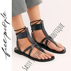 New Free People Black Leather Ankle Strap Sandals.. Size Eu 39.5 Us 9. Closet Details Please Read No Low-Ball Offers Shipping 2-4 Days No Exchanges Per Posh New To Poshmark? Use Promo Code Smartgirlsummer To Get $10 Off When You Sign Up Boho Western Hippie Coastal Farmhouse French Vintage Victorian Y2k Pearlcore Anthropologie Beach Professional Madwell Lace Christmas Barbie Whbm 90's Travel Tie Dye Yellowstone Office Holiday Resort Summer Nordstrom New Years Luxury Eclectic Shabby Chic Aesthetic Trendy Leather Lace-up Sandals With Ankle Strap, Trendy Adjustable Leather Lace-up Sandals, Ankle-high Leather Sandals For Beach, Leather Sandals For The Beach, Chic Ankle-high Beach Sandals, Black Ankle-high Sandals For Spring, Adjustable Ankle-high Leather Sandals, Adjustable Ankle-high Sandals For Summer, Black Leather Ankle Strap Lace-up Sandals