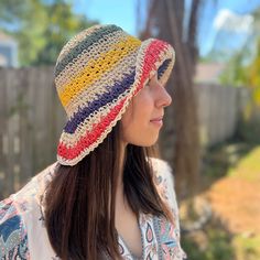 "FREE Standard U.S Shipping on all orders over $35 This summer hat for women is made of 100% straw, lightweight, breathable and comfortable to wear.  Packable Straw Hat for Women: straw bucket hat is packable and will fit your handbag or backpack when not in use, so you can bring this straw bucket hat everywhere with you while traveling. This wide brim sun hat  will make nice shade for your face and neck! Makes a unique gift for women. ONE SIZE: Head circumference 21.5 - 23.6 inch (55-60cm). Adj Lightweight Short Brim Bucket Hat For Vacation, Lightweight Bucket Hat With Curved Brim For Vacation, Lightweight Curved Brim Bucket Hat For Vacation, Lightweight Wide Brim Hat For Warm Weather, Spring Bucket Hat With Uv Protection In Natural Color, Natural Bucket Hat For Outdoor Summer Activities, Lightweight Hats With Upf 50+ For Beach Season, Summer Outdoor Bucket Hat In Natural Color, Casual Straw Hat For Warm Weather Outdoor