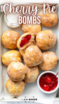 Cherry Pie Bombs are like mini, bite-sized cherry pies with a flaky crust and cherry pie filling that are made in an air fryer. Cherry Pies, Spend With Pennies, Cherry Desserts, Cherry Recipes, Flaky Crust, Cherry Pie Filling, Filling Recipes, Cherry Pie, Mini Desserts